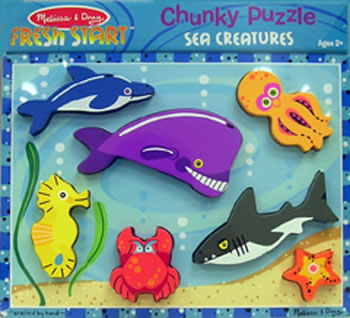 SEA CREATURES CHUNKY PUZZLE