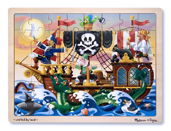 PIRATE 48-PC WOODEN JIGSAW PUZZLE