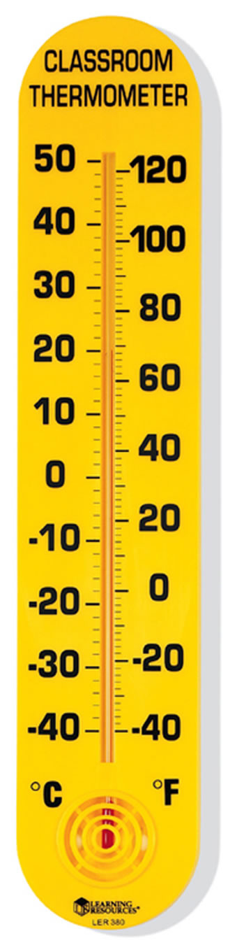 CLASSROOM THERMOMETER 15H X 3W