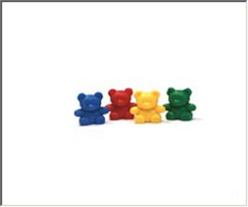 COUNTERS BABY BEAR 4 COLORS 100-PK