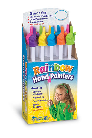 RAINBOW HAND POINTERS 10/SET POP