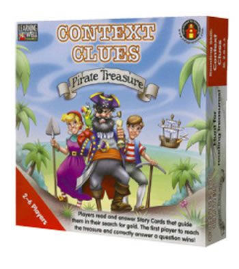 CONTEXT CLUES PIRATE TREASURE RED