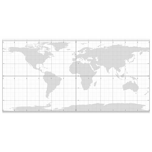World Map, 6'x3' Laminated ( 1 Cardboard Box)