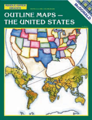 OUTLINE MAPS THE US GR 6-9