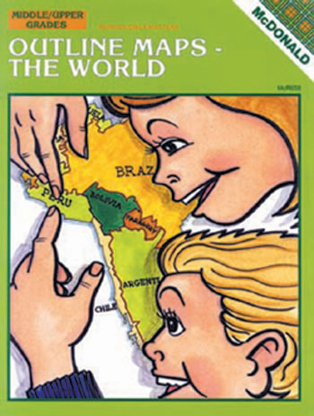 OUTLINE MAPS THE WORLD