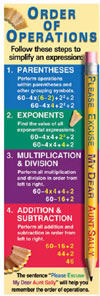 ORDER OF OPERATIONS COLOSSAL POSTER