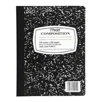NOTEBOOK COMPOSITION 100 CT