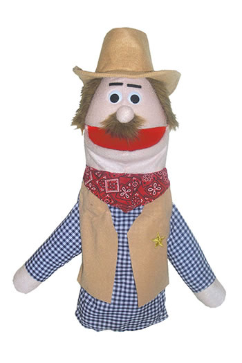 HALF BODY CHARACTER PUPPETS COWBOY