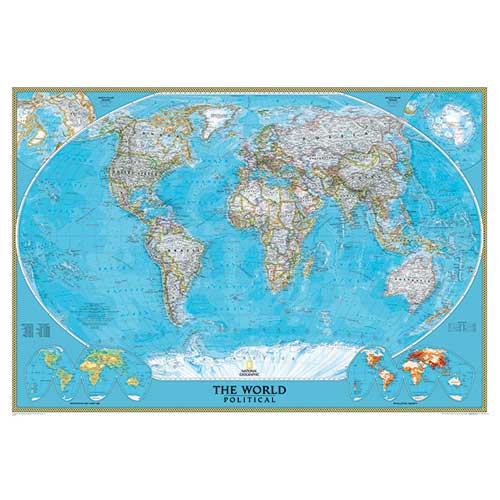 WORLD MURAL MAP