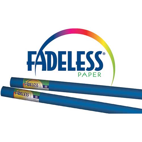 FADELESS PAPER 24IN X12FT RICH BLUE