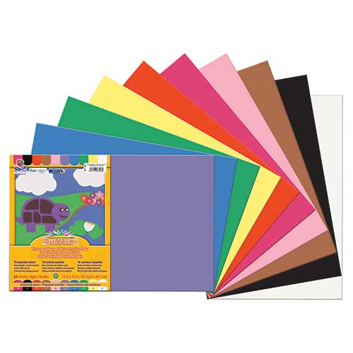 CONSTRUCTION PAPER ASSORTED 12X18
