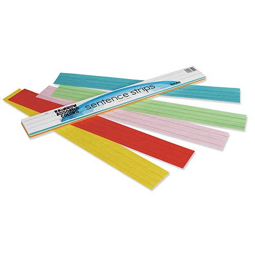 RAINBOW KRAFT SENTENCE STRIPS