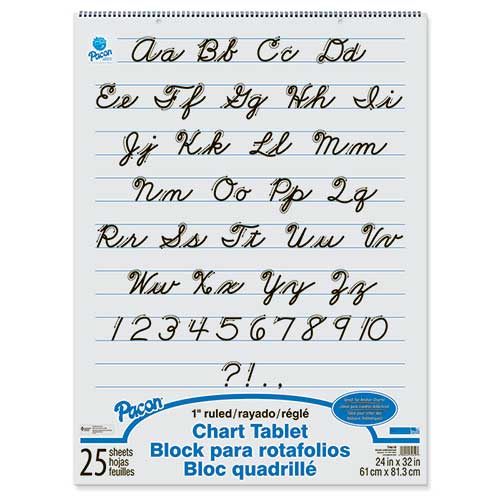CHART TABLET 24X32 1 RULED 25 CT