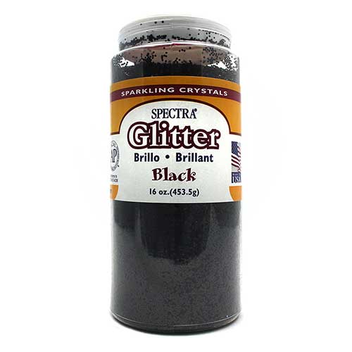 GLITTER 16 OZ BLACK