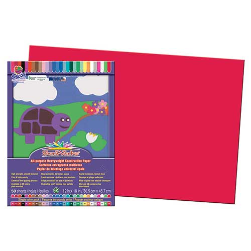SUNWORKS 12X18 HOLIDAY RED 50CT