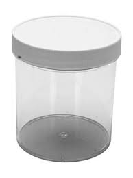 16 OZ Widemouth Plastic Jar W/Cap