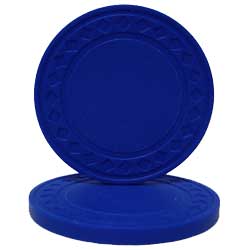 Blue Plastic Chips pkg. 10