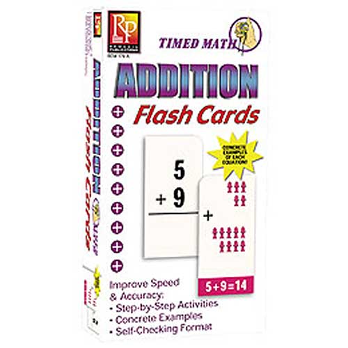 TIMED MATH ADDITION FLASH CARDS