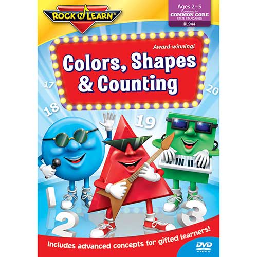 COLORS SHAPES & COUNTING DVD