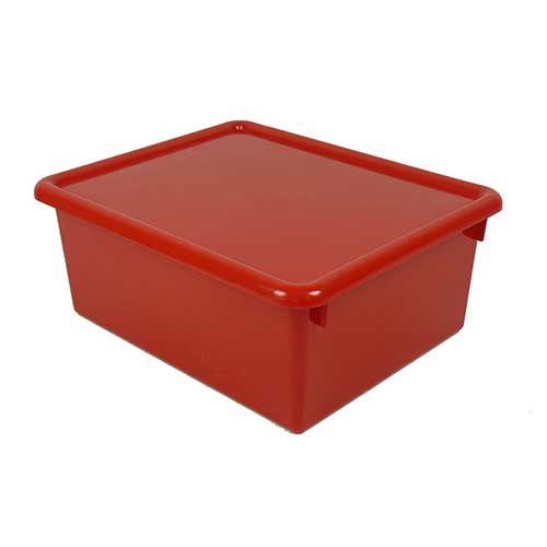 STOWAWAY RED LETTER BOX WITH LID