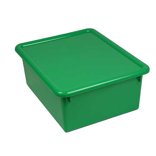 STOWAWAY GREEN LETTER BOX WITH LID
