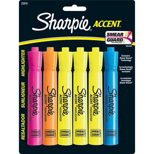SHARPIE TANK 6 COUNT ASST CARDED