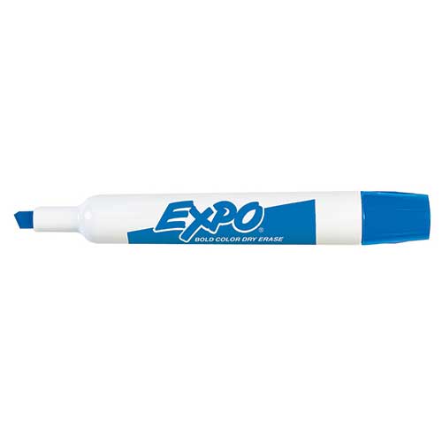 MARKER EXPO DRY ERASE BLUE CHIS 1EA