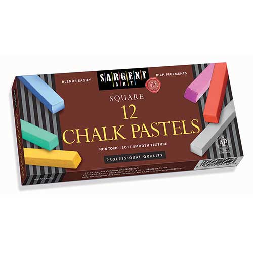 12CT ASSORTED COLOR ARTISTS CHALK