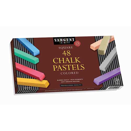 48CT ASSORTED COLOR ARTISTS CHALK