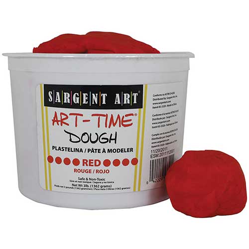 3LB ART TIME DOUGH - RED
