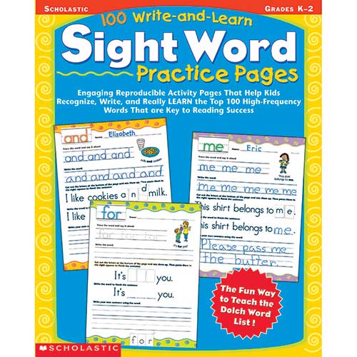 100 WRITE AND LEARN SIGHT WORD
