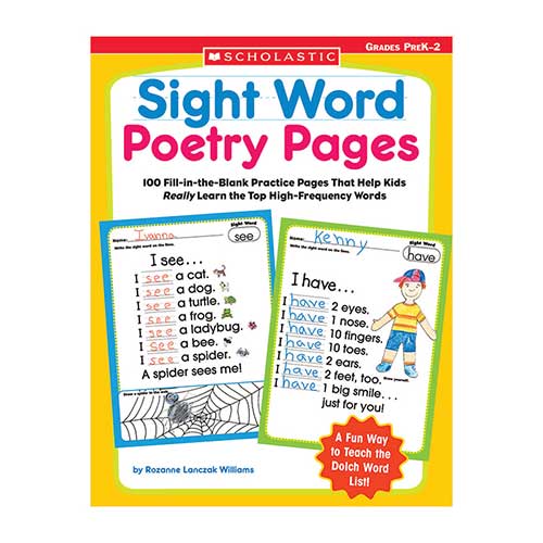 SIGHT WORD POETRY PAGES