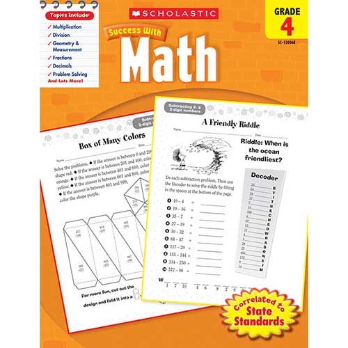SCHOLASTIC SUCCESS WITH MATH GR 4