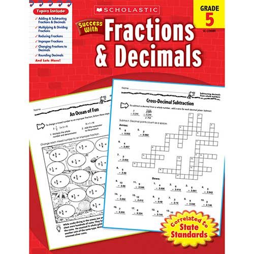 SCHOLASTIC SUCCESS WITH FRACTIONS &