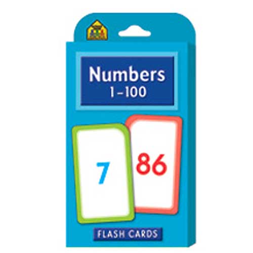 NUMBERS 1-100 FLASH CARDS