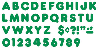 READY LETTERS 4 CASUAL KELLY GREEN