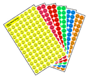 SUPERSPOTS STICKERS NEON 2500/PK