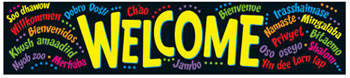BANNER WELCOME MULTILINGUAL