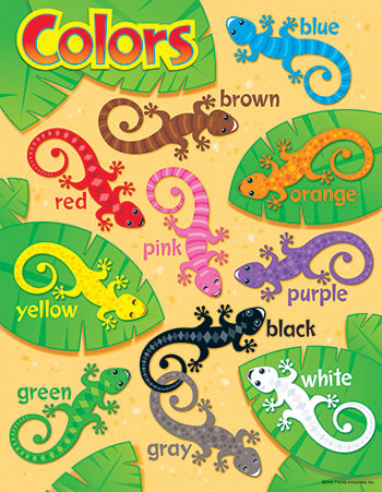 LEARNING CHART COLOR CRITTERS