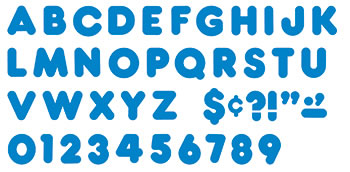 READY LETTERS 2 INCH CASUAL BLUE