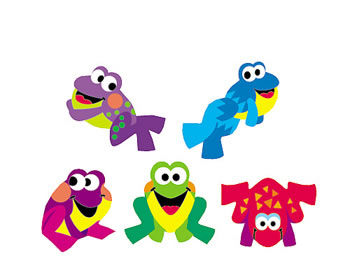STICKER FROG FUN SUPERSHAPES