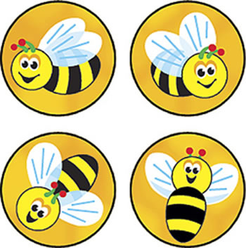 SUPERSPOTS STICKERS BEES BUZZ
