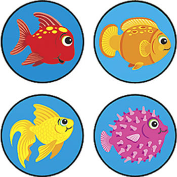 SUPERSPOTS STICKERS FUN FISH