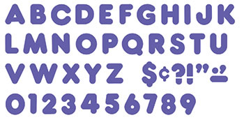 READY LETTERS 4 INCH CASUAL PURPLE