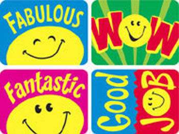 APPLAUSE STICKERS SMILEY FACES