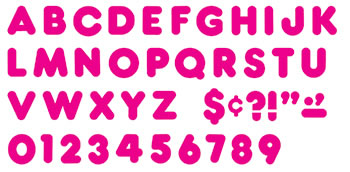 READY LETTERS 4 IN CASUAL DEEP PINK