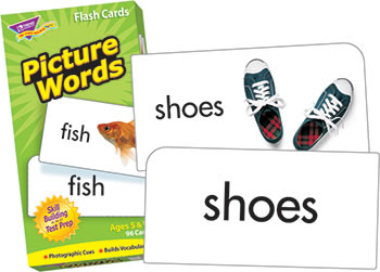 FLASH CARDS PICTURE WORDS 96/BOX