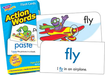 FLASH CARDS ACTION WORDS 96/BOX
