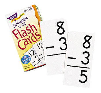 FLASH CARDS SUBTRACTION 0-12 91/BOX