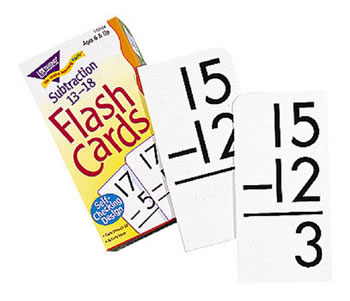 FLASH CARDS SUBTRACTION 13-18 99BOX
